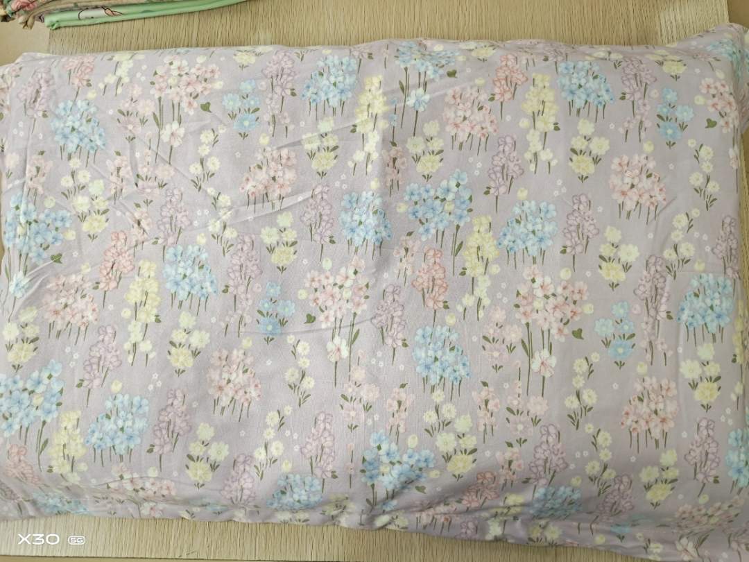 【104】加厚枕套48*74一对装 【海棠花颂】