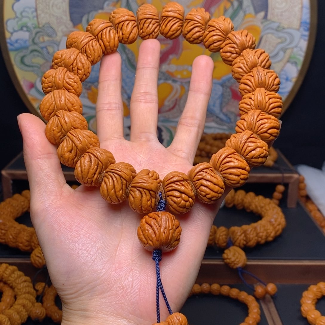 手串桃核七*～龙纹桃核麒麟