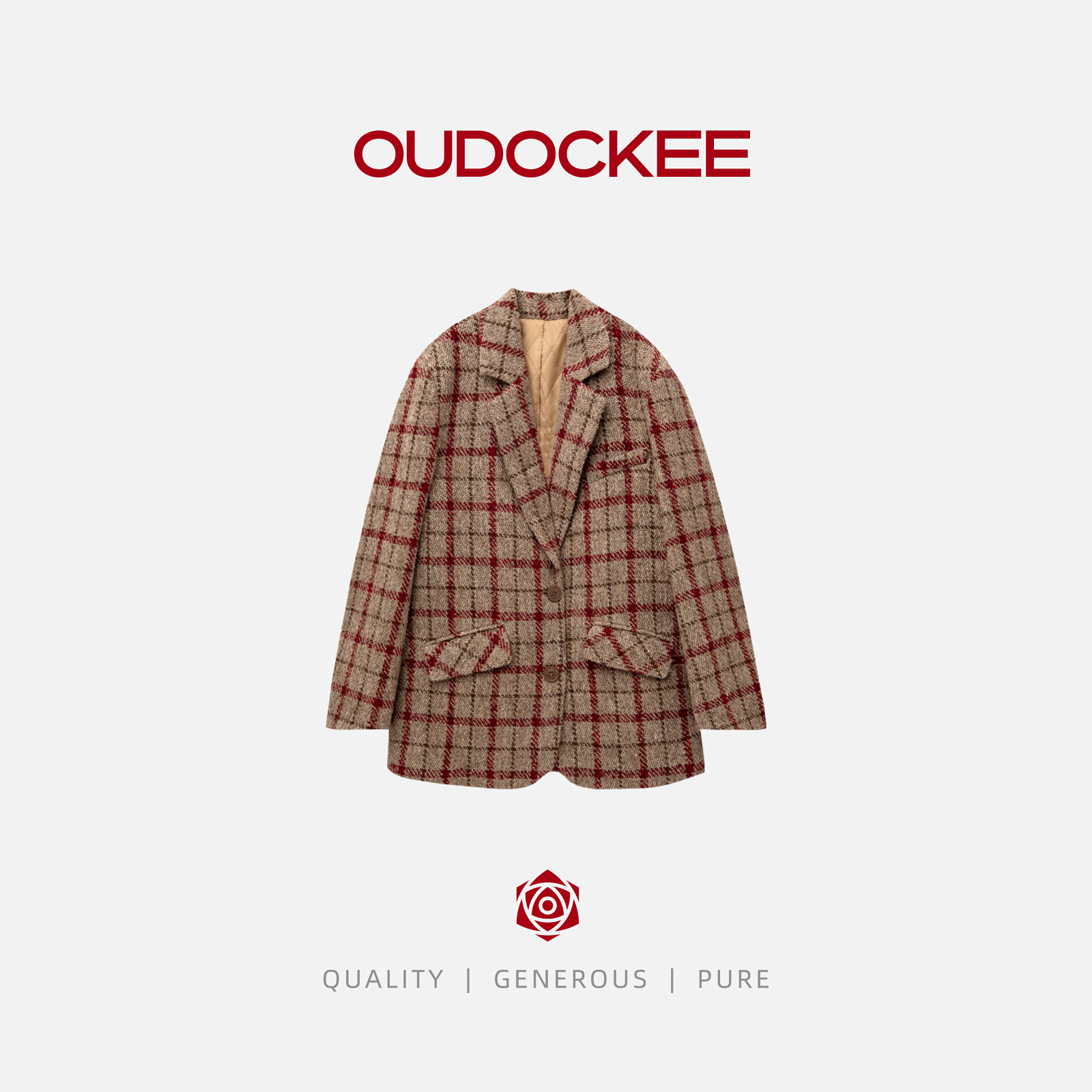 OUDOCKEE 鸥鸥 【盲盒】红格+打底王组合盲盒 652-591-