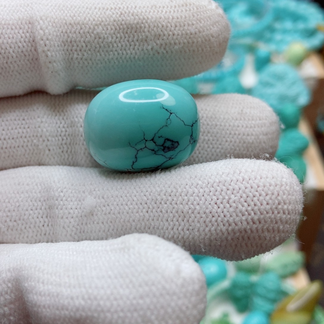 绿松石珠子未镶嵌