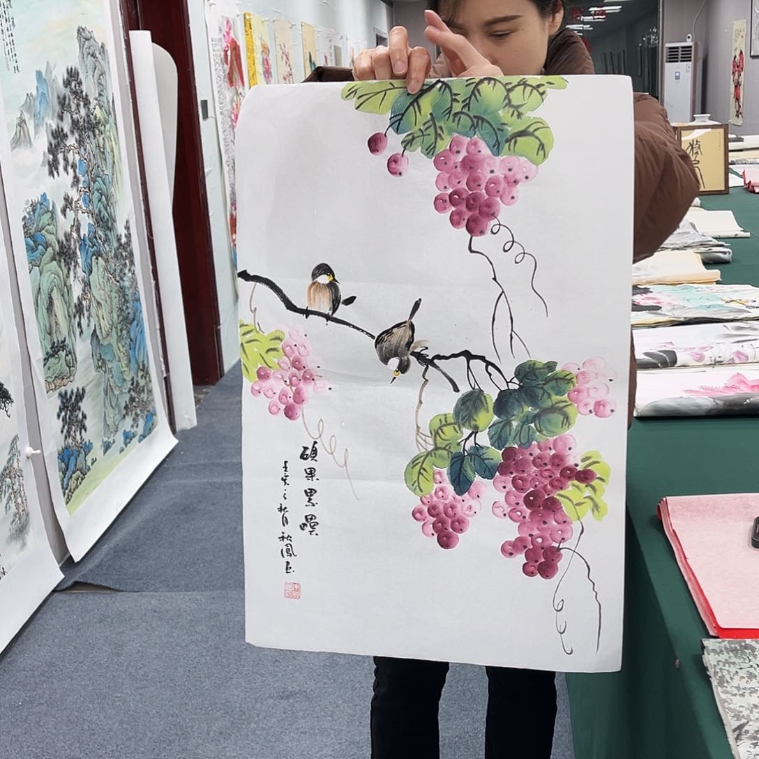 国画宣纸国画纯手绘作品