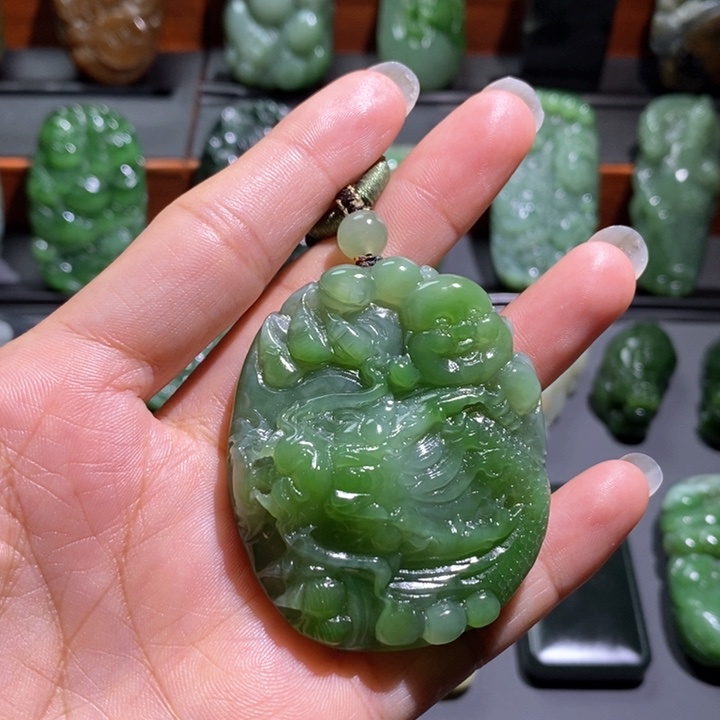 和田玉未镶嵌挂件