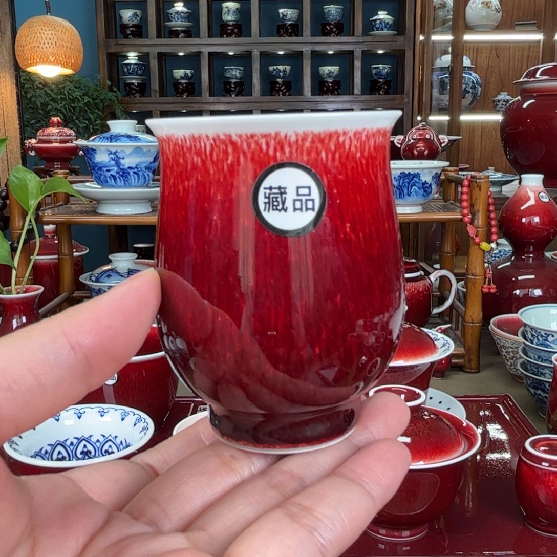 杯闻轩坊柴窑 藏品郁金香 极品