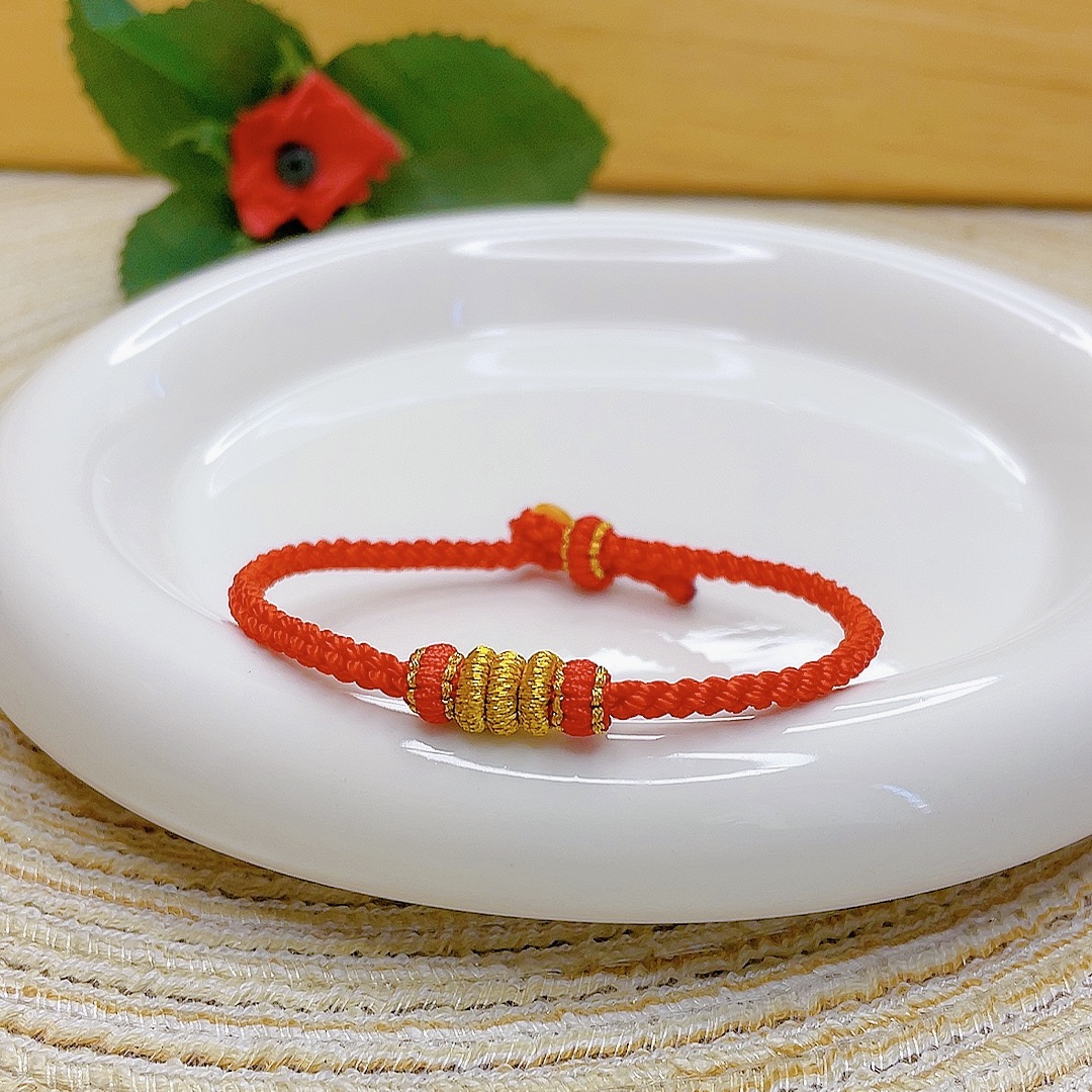 手工编织新年转运红绳本命年太岁红绳纯手工