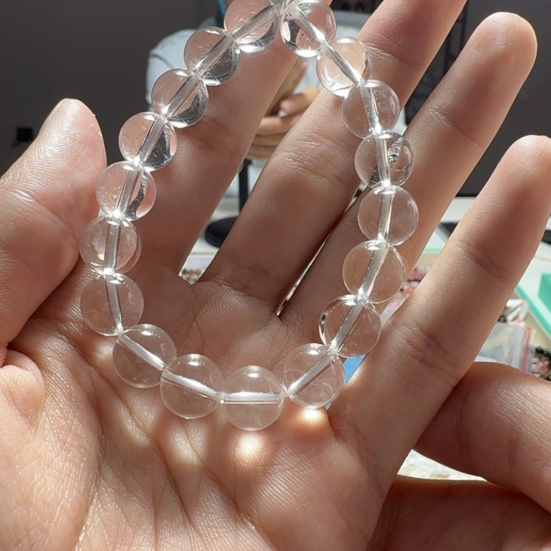 水晶手链未镶嵌单A白水晶