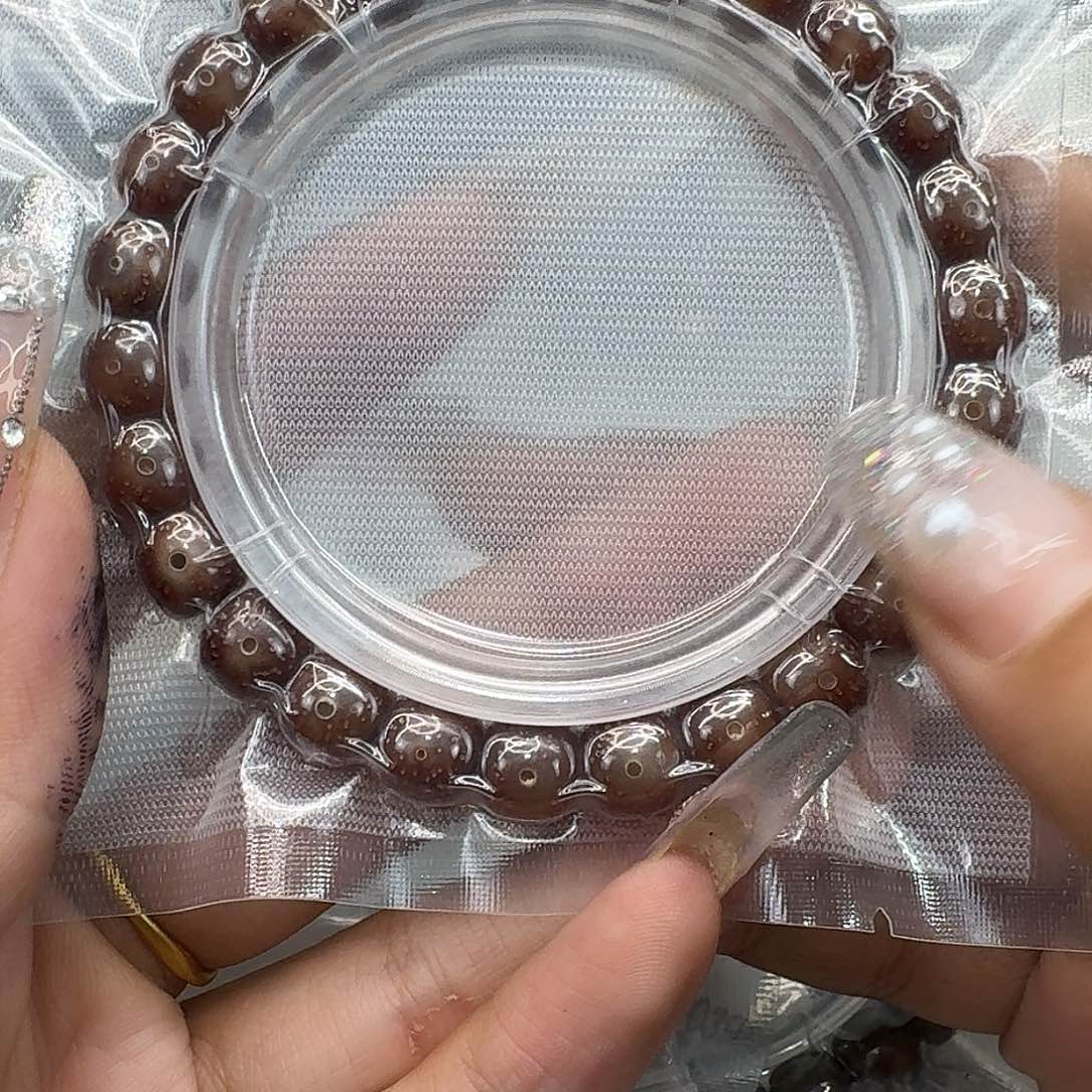 星月菩提手串323尽头粉冰遇华星月菩提98桶单圈