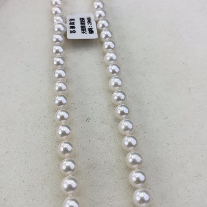 淡水珍珠颈饰银S925镶嵌卡7极光炫彩高品