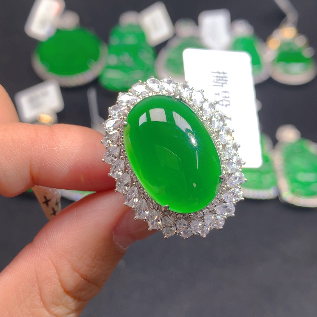 翡翠颈饰银S925镶嵌11111111111