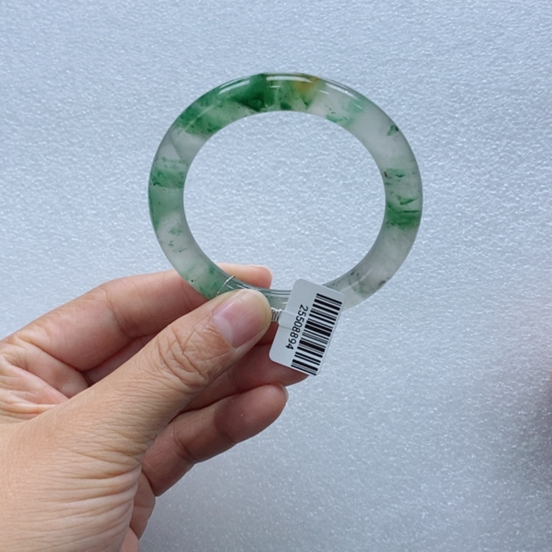 石英质玉未镶嵌手镯青青54-55多人