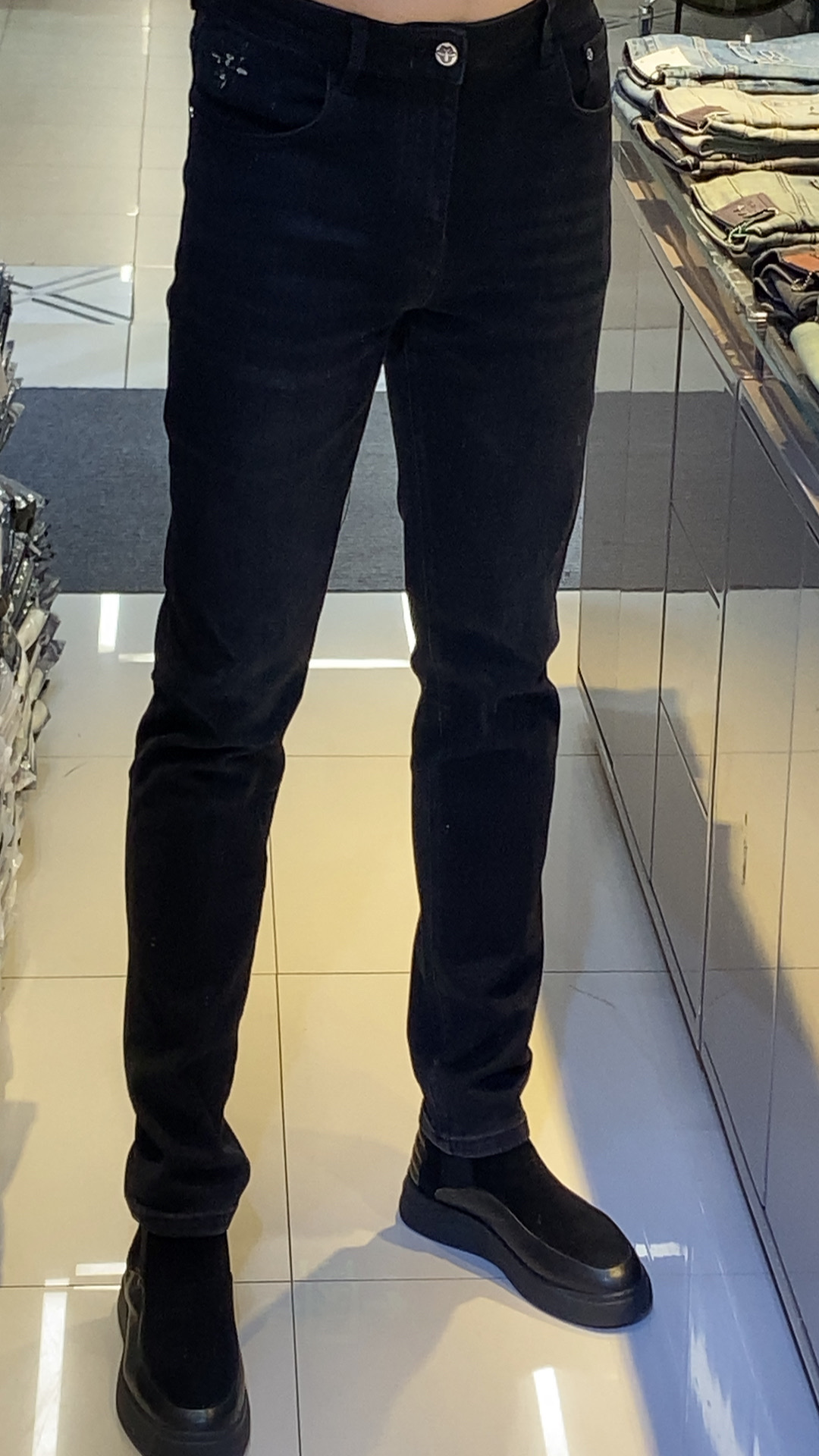 2025秋季新款男士高端时尚弹力小脚牛仔裤 2612