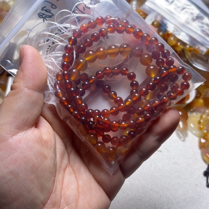 玛瑙/玉髓颈饰未镶嵌虾**亚007