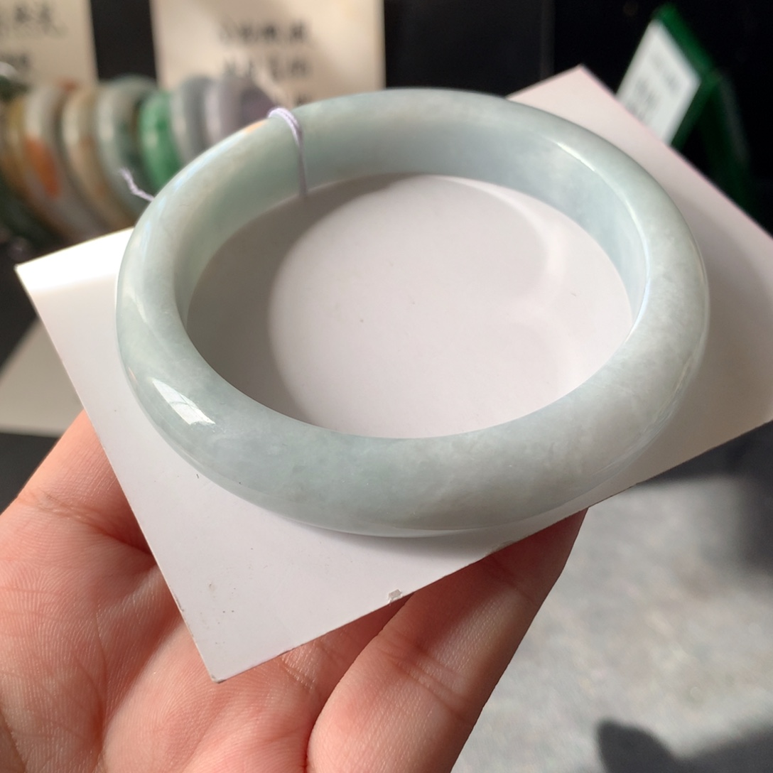 翡翠未镶嵌手镯7号57.6-12.8-8.3