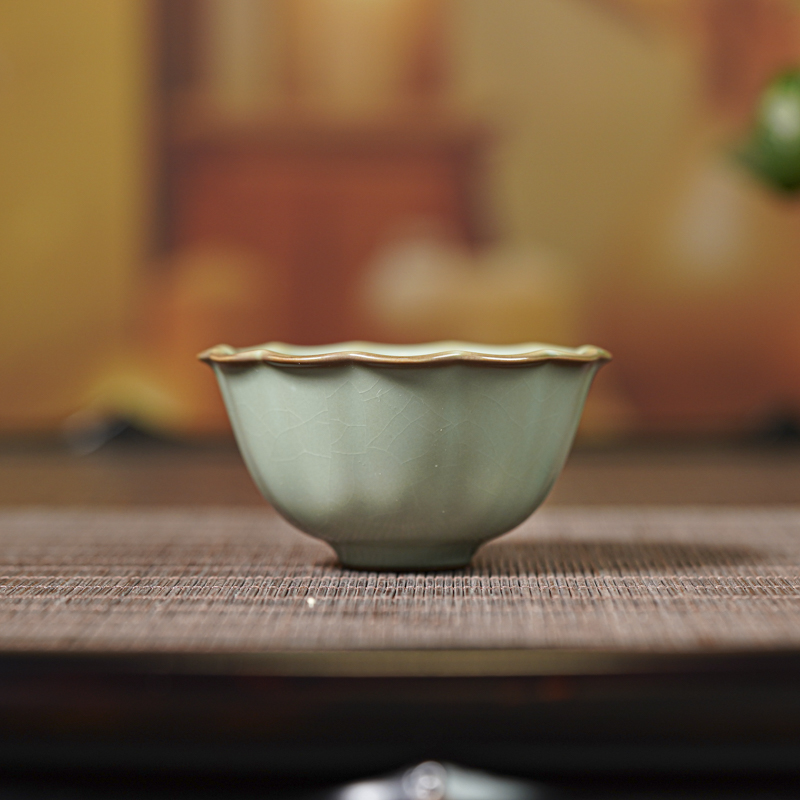【央广非遗】谢小金荷意杯  xxj577 茶具 景德镇陶瓷主人杯手工