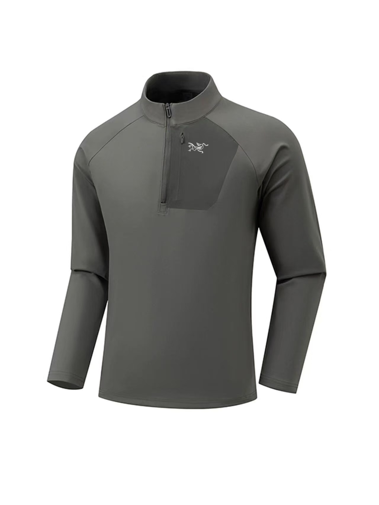 【 奥莱 发货】抓绒刺绣标！袅＋男士休闲舒适半拉链长袖02