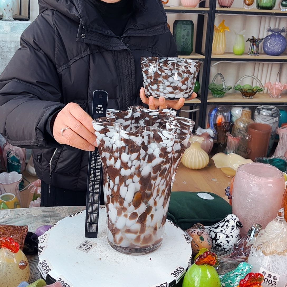 白菜瓶不完美家悦琉璃工艺品福利