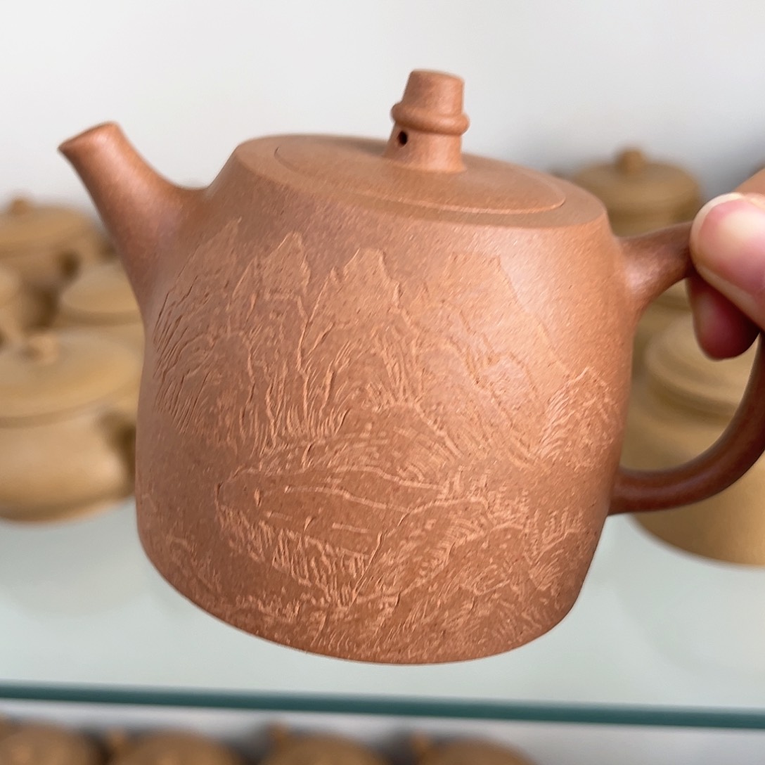 紫砂茶壶黄龙山原矿老宕口黄金段270