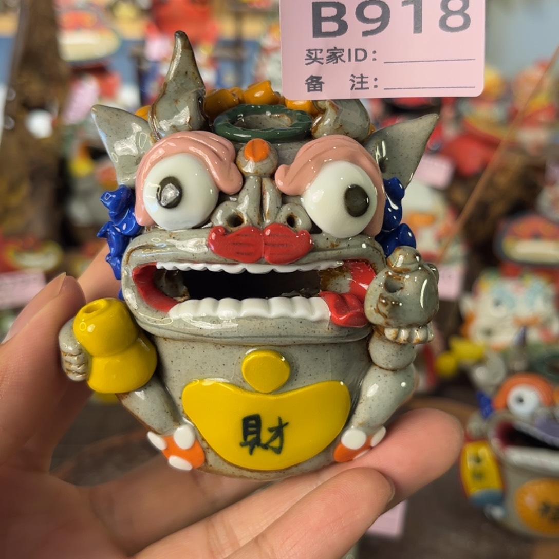 泥塑纯手工茶宠摆件