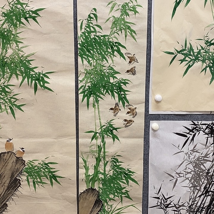 正***下竖款新中式装饰画