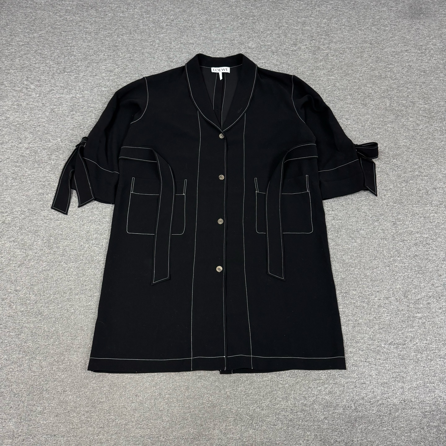 99新 AMIPARIS 罗意威 黑色 风衣 外套 m码 99新