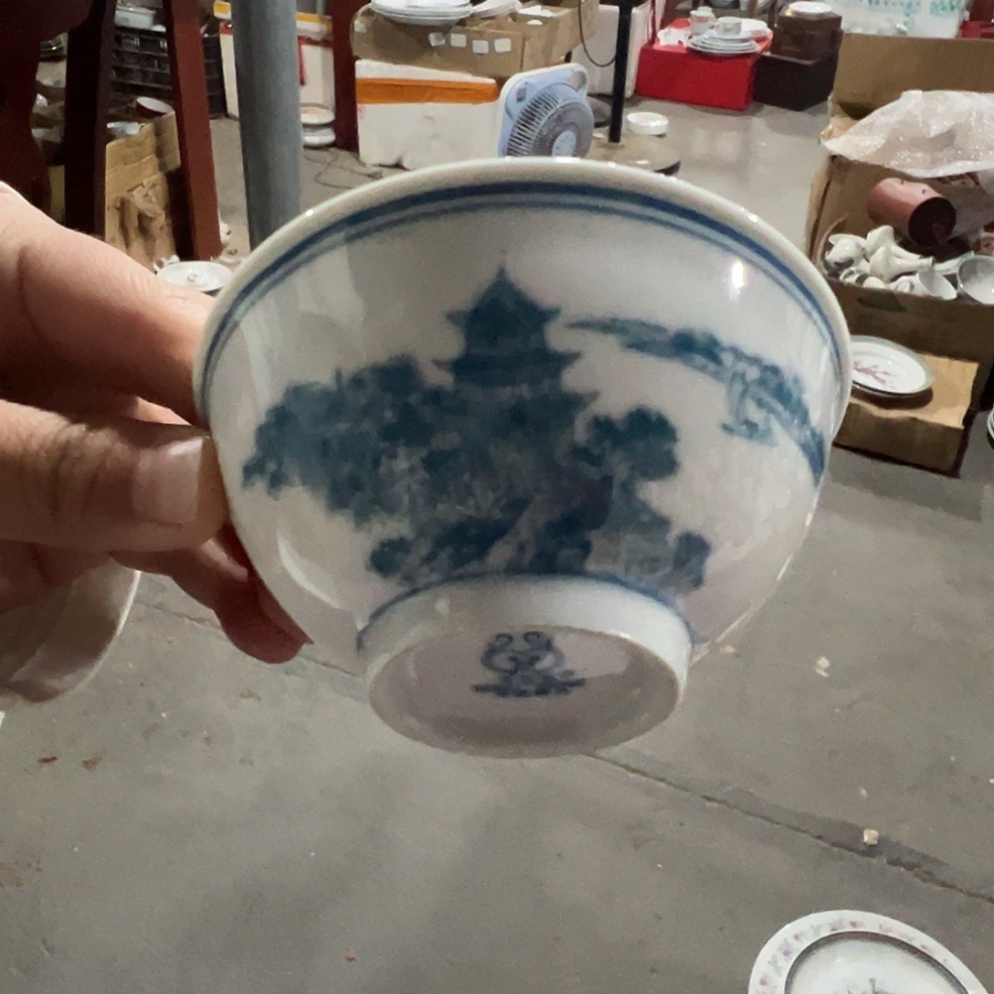 醴陵瓷直播供货基地茶碗9厘米