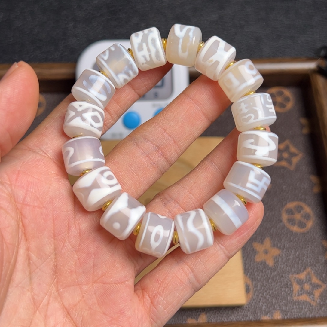 小***溪玛瑙/玉髓合金手串