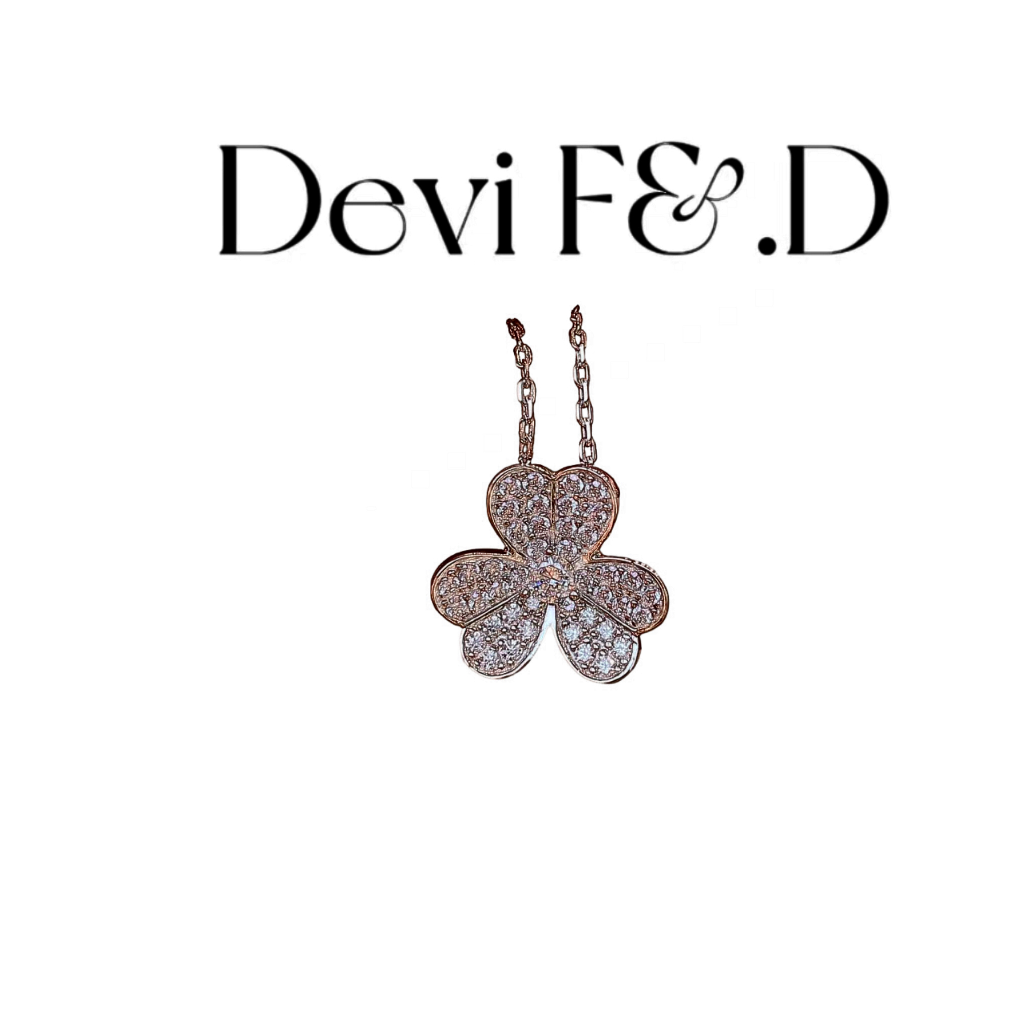 《黛》高定梵家 三叶草项链（孙一宁同款）