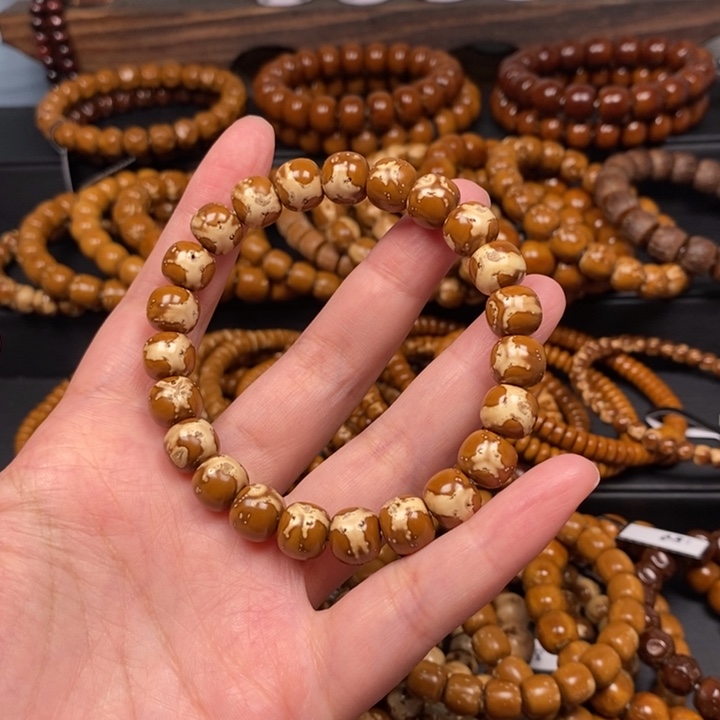 手串紫金鼠实心鬼脸微瑕尺寸10