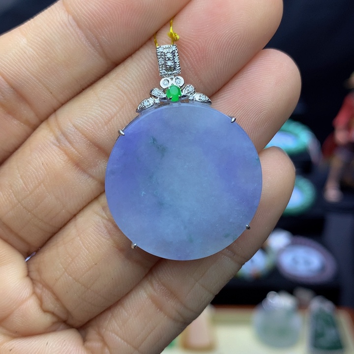 翡翠手链18K金镶嵌翡翠 