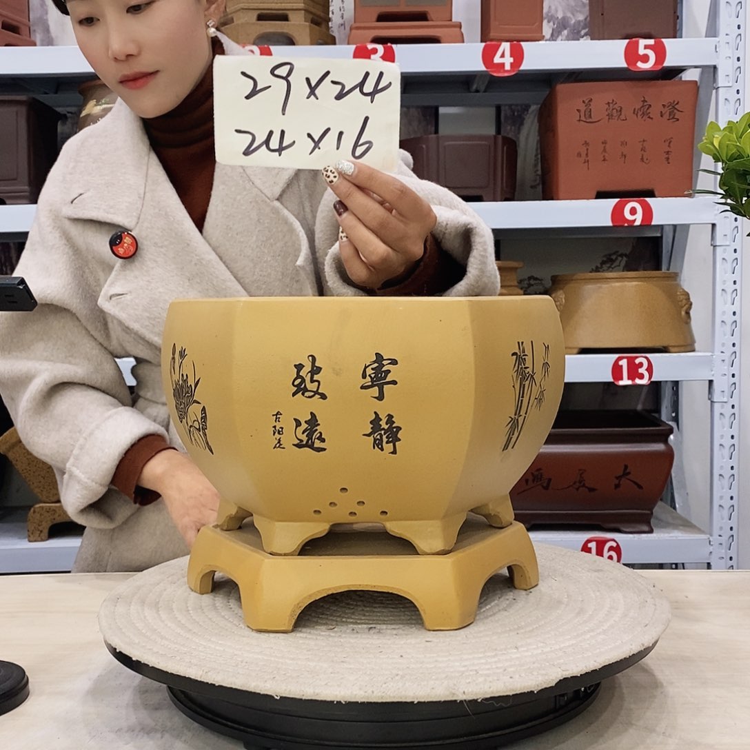 紫砂花盆紫砂花盆