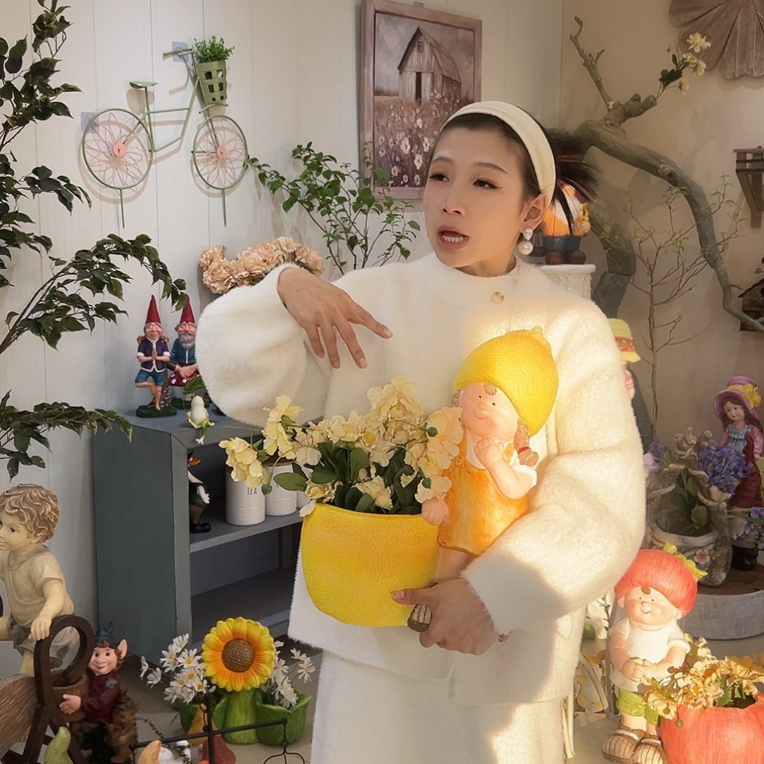 花园摆件红红火火