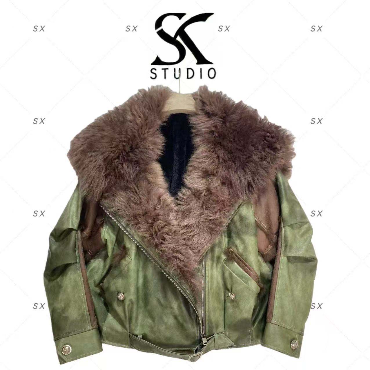 9247女装轻奢新款外套（羊毛配兔毛）LNE-2502