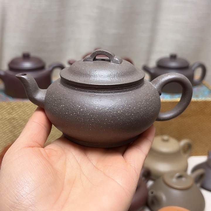 紫砂茶壶大水潭天青30目满砂福利价