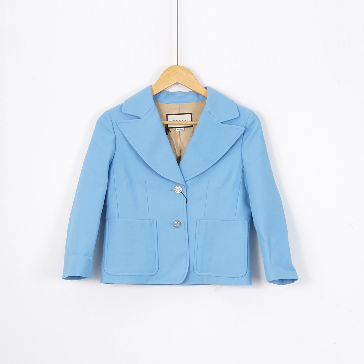 未使用 GUCCI/古驰 桑蚕丝-羊毛/SC1085/外套/36码/古驰女装