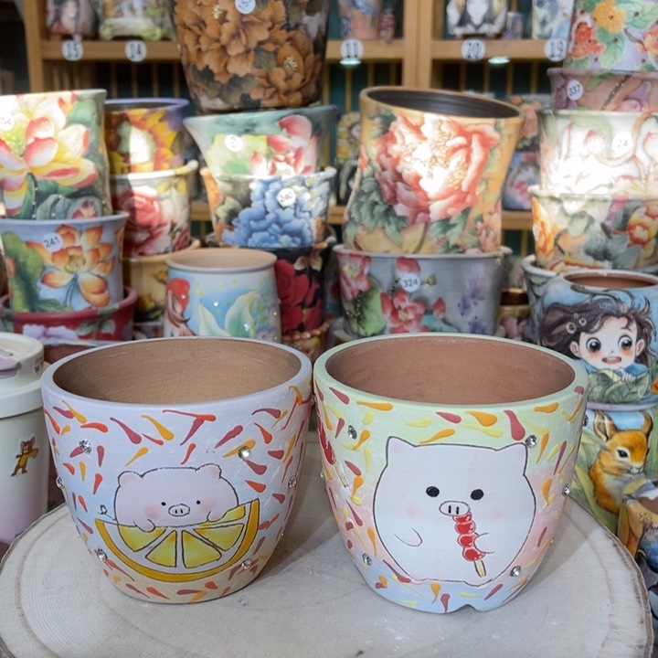 红陶景德镇艺术手绘作品