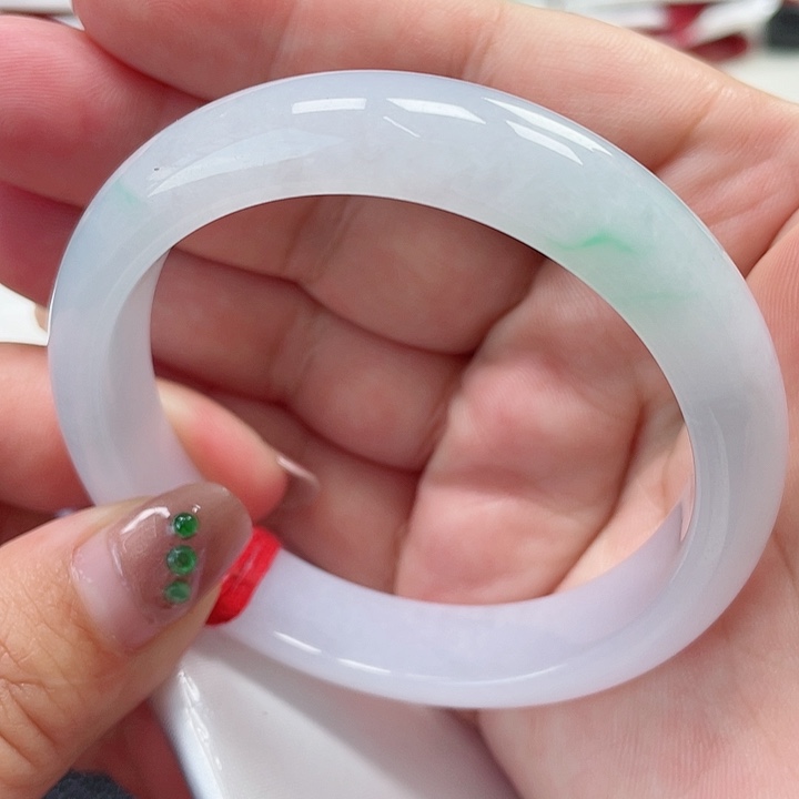 翡翠手镯未镶嵌缅甸翡翠手镯56圈