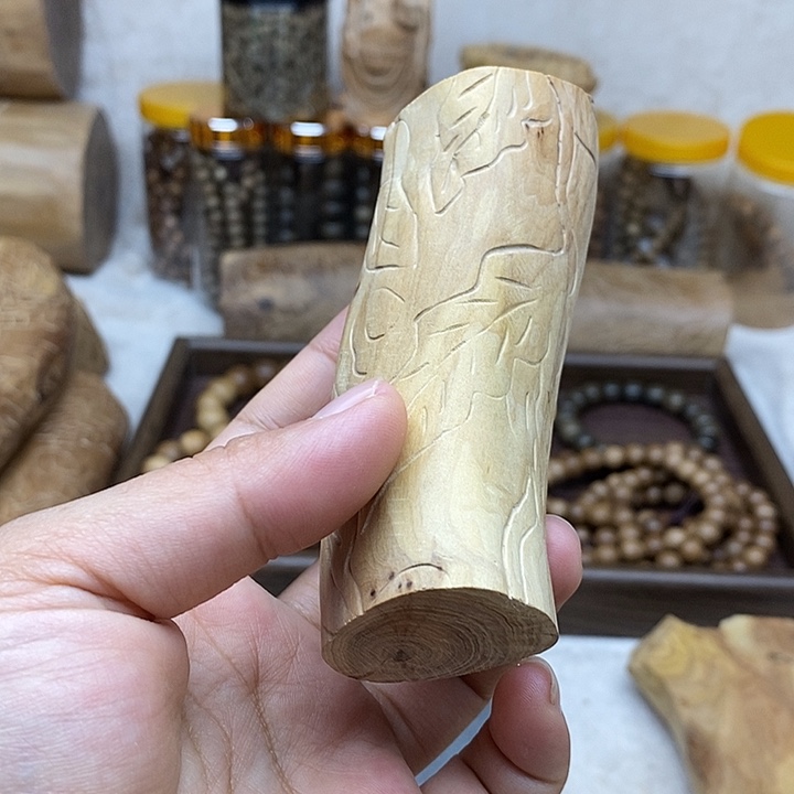 独***往檀香木无事牌檀香木原料85克