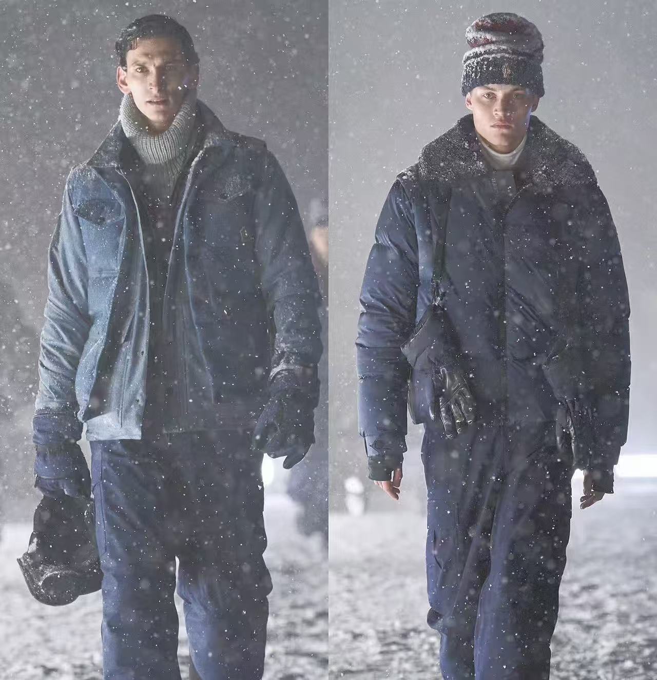 琦TD-713【老钱黑武士】现货 90白鸭绒立领 羽绒服高奢时尚外套Y