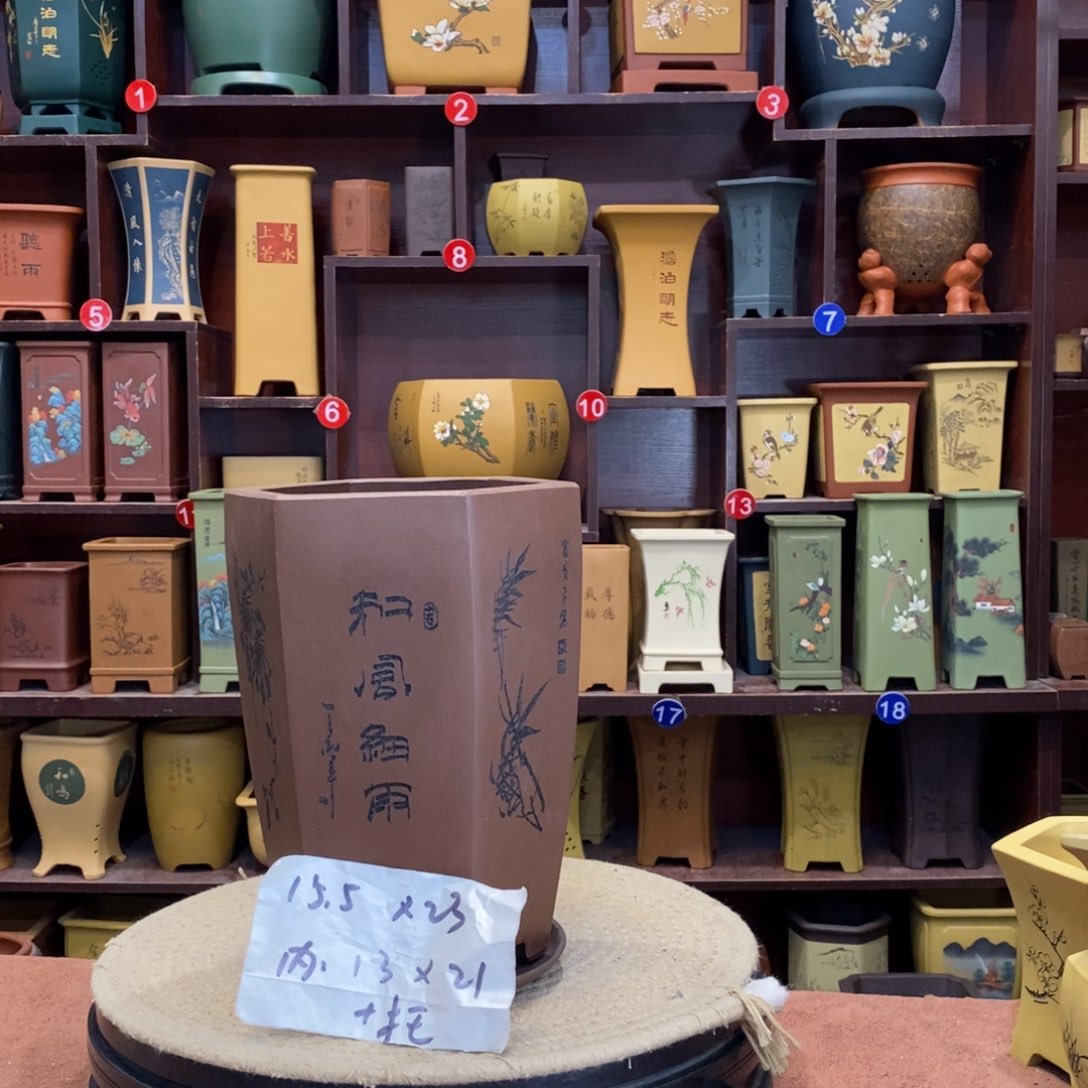 紫砂花盆紫砂作品