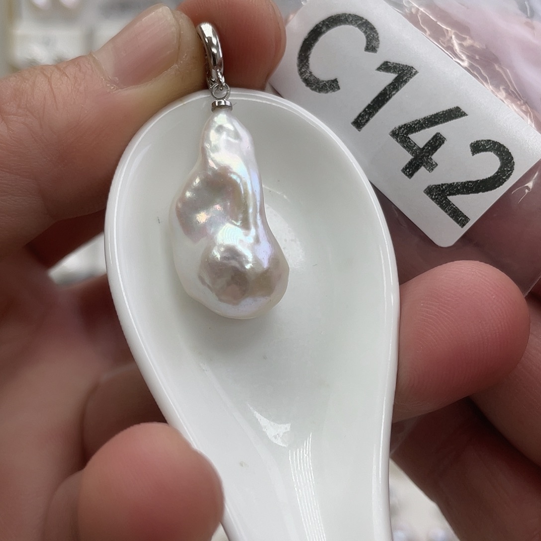 淡水珍珠颈饰银S925镶嵌