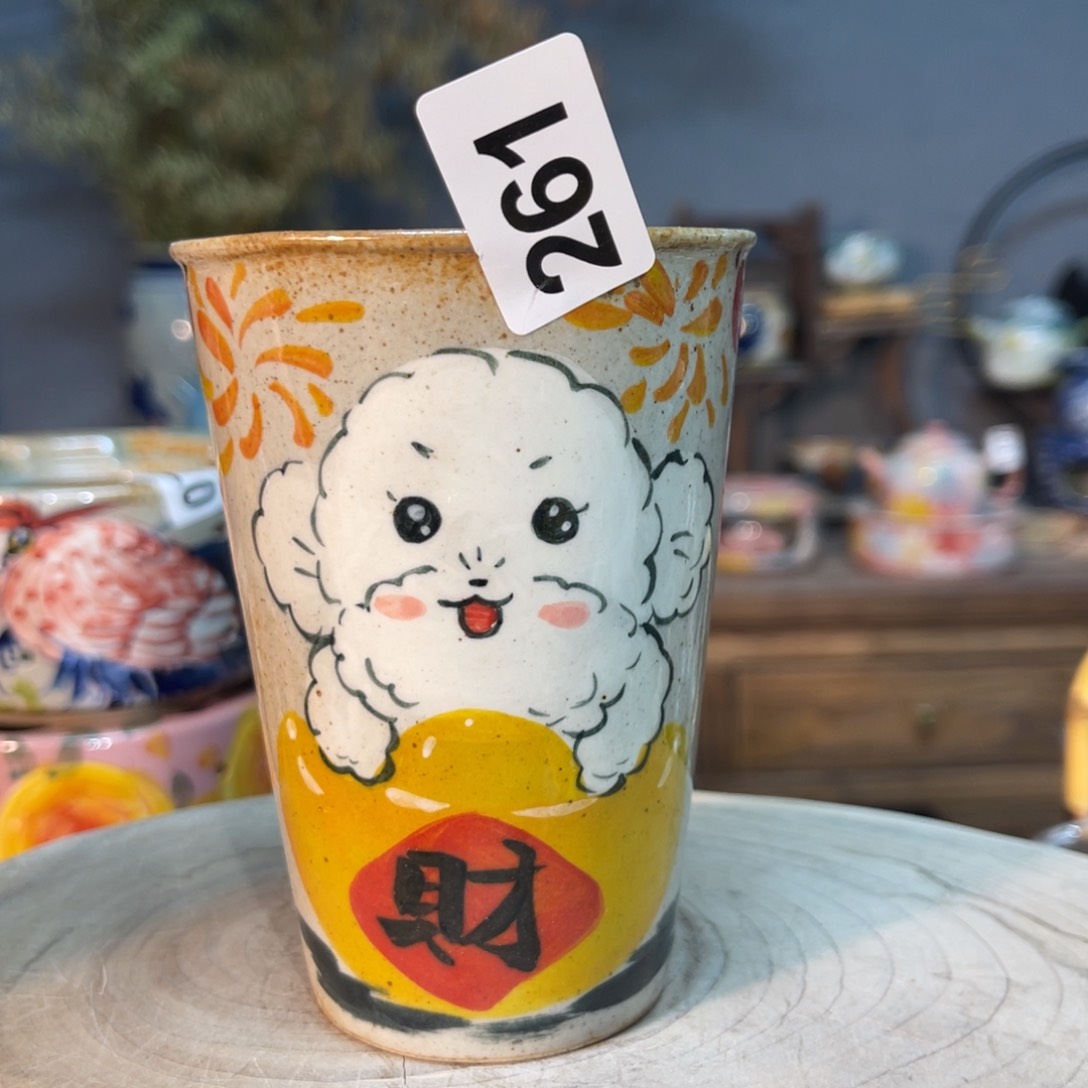 杯素浅陶瓷手工手绘