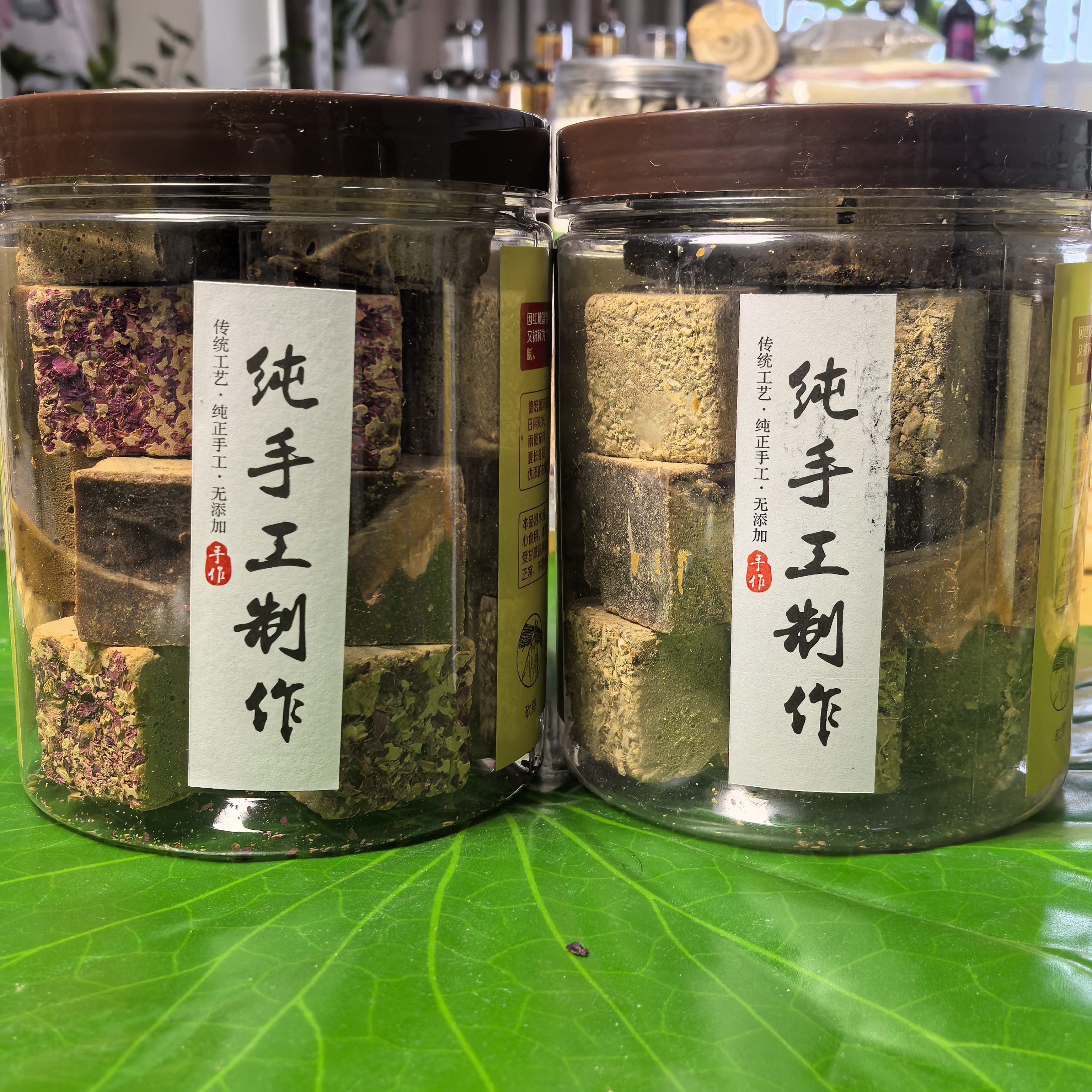 云南德宏傣家古法红糖 原味 玫瑰花味 生姜红糖