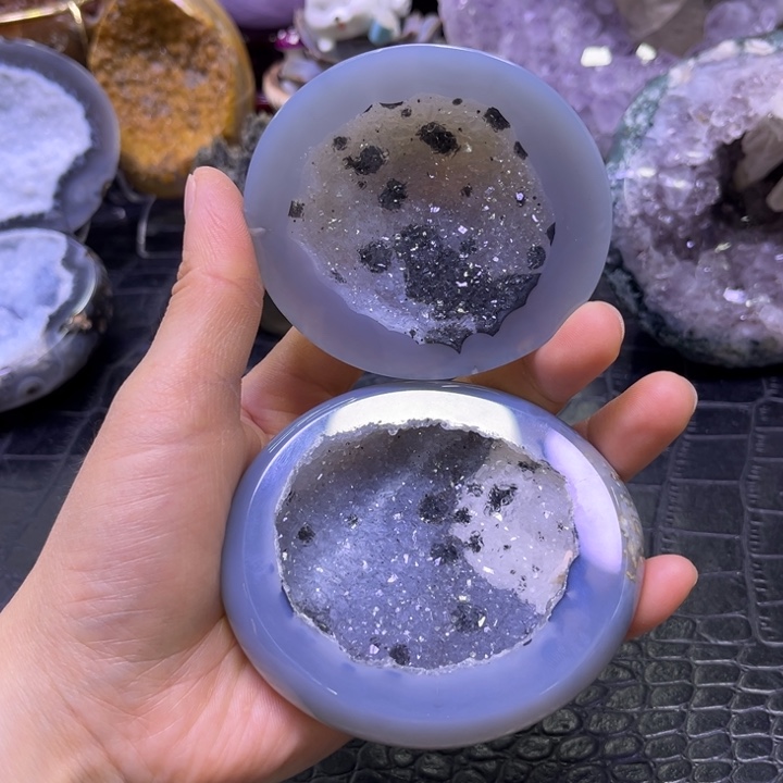 全抛山水盆未镶嵌水晶