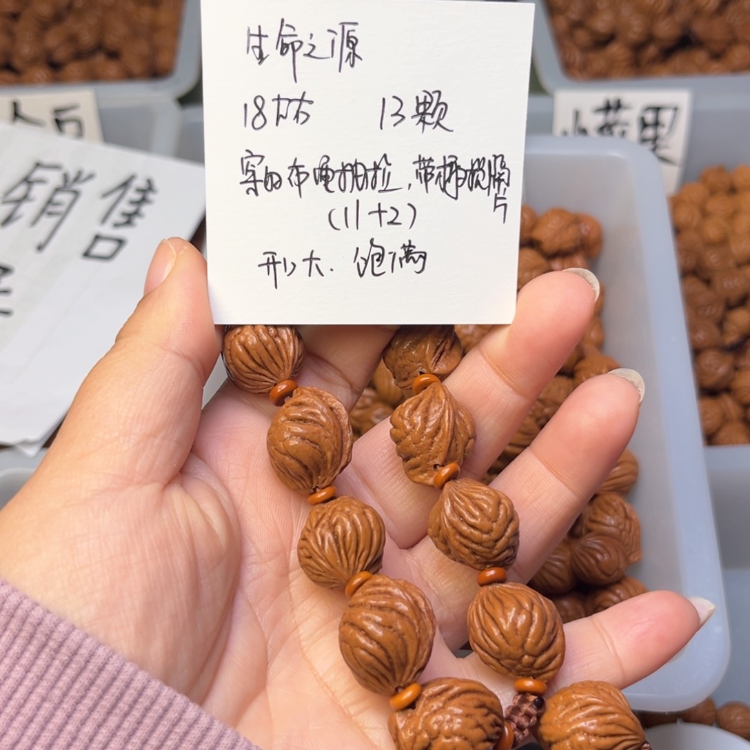 文玩核桃手串清**树18左右生命之源
