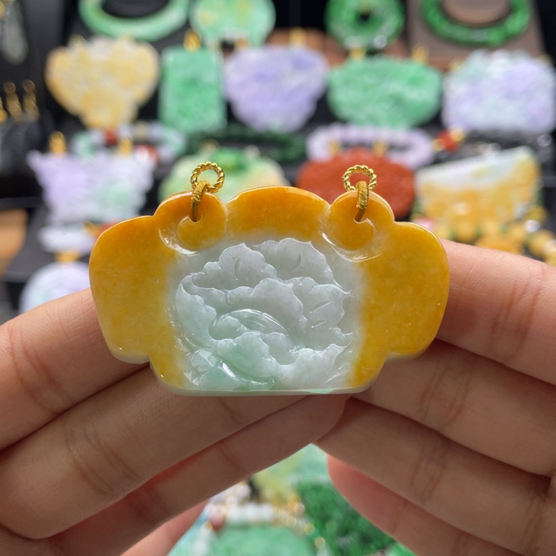 翡翠未镶嵌颈饰代编织