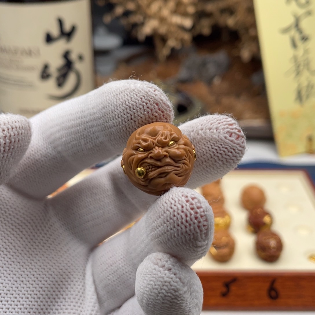 猴头核桃把件堡**堡猴头