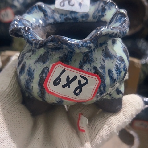 红陶粗陶花盆手工