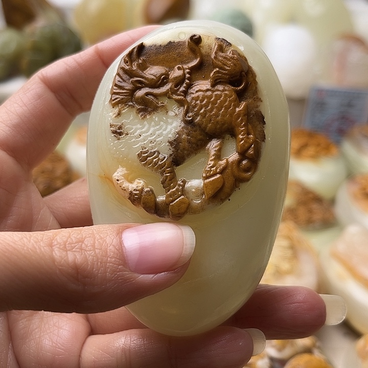 石材古青石不退换麒麟