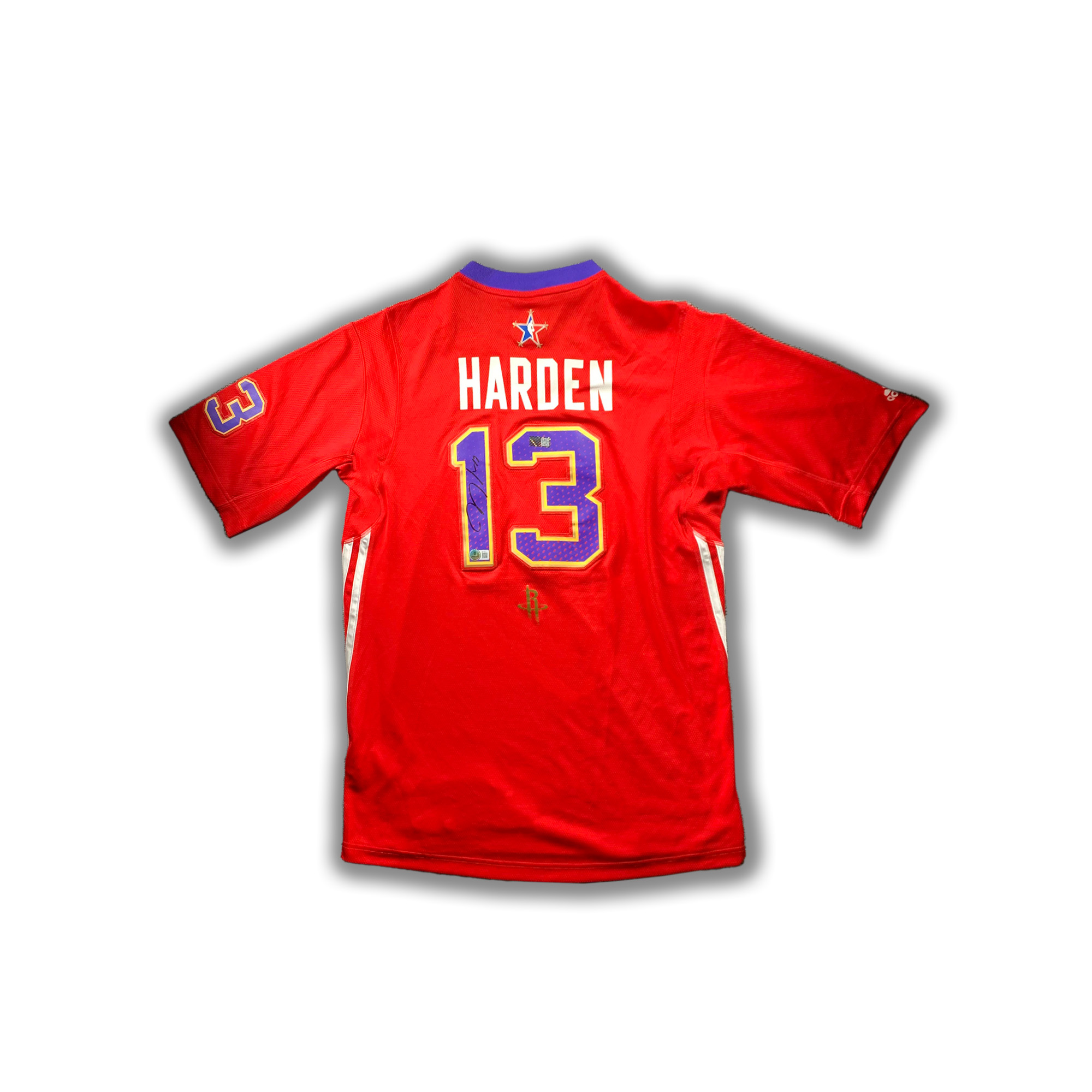 【臻签体育】詹姆斯哈登亲签14全明星sw球衣收藏（BK大证书）