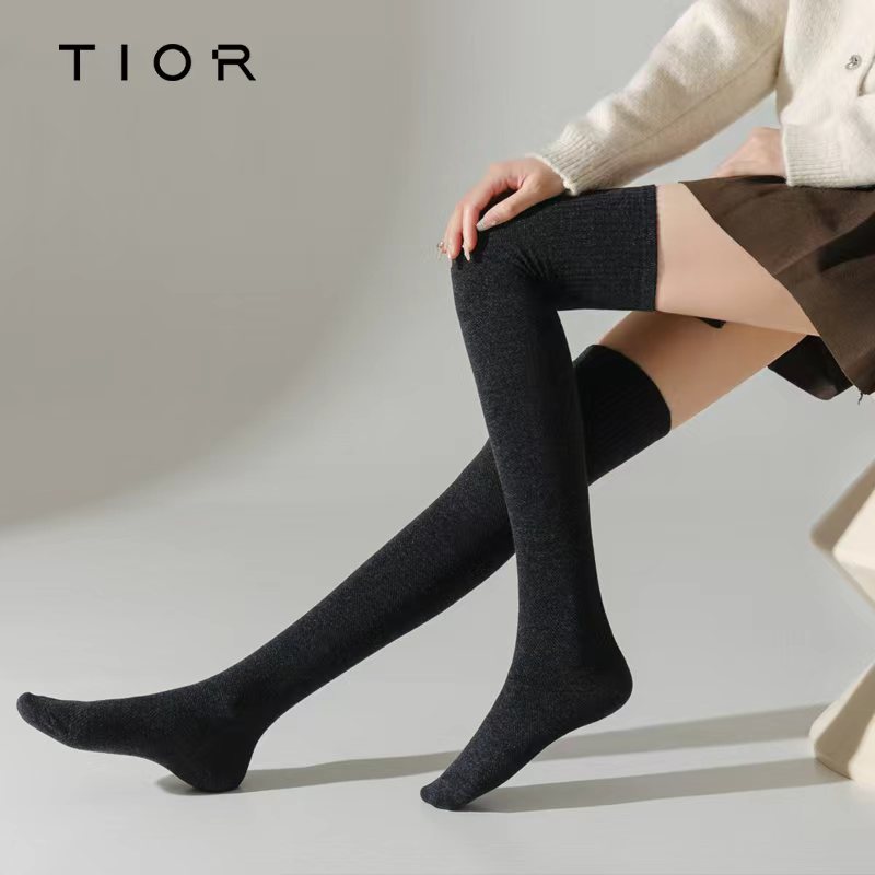  ZH DXW24601新款羊毛平板压力长腿袜