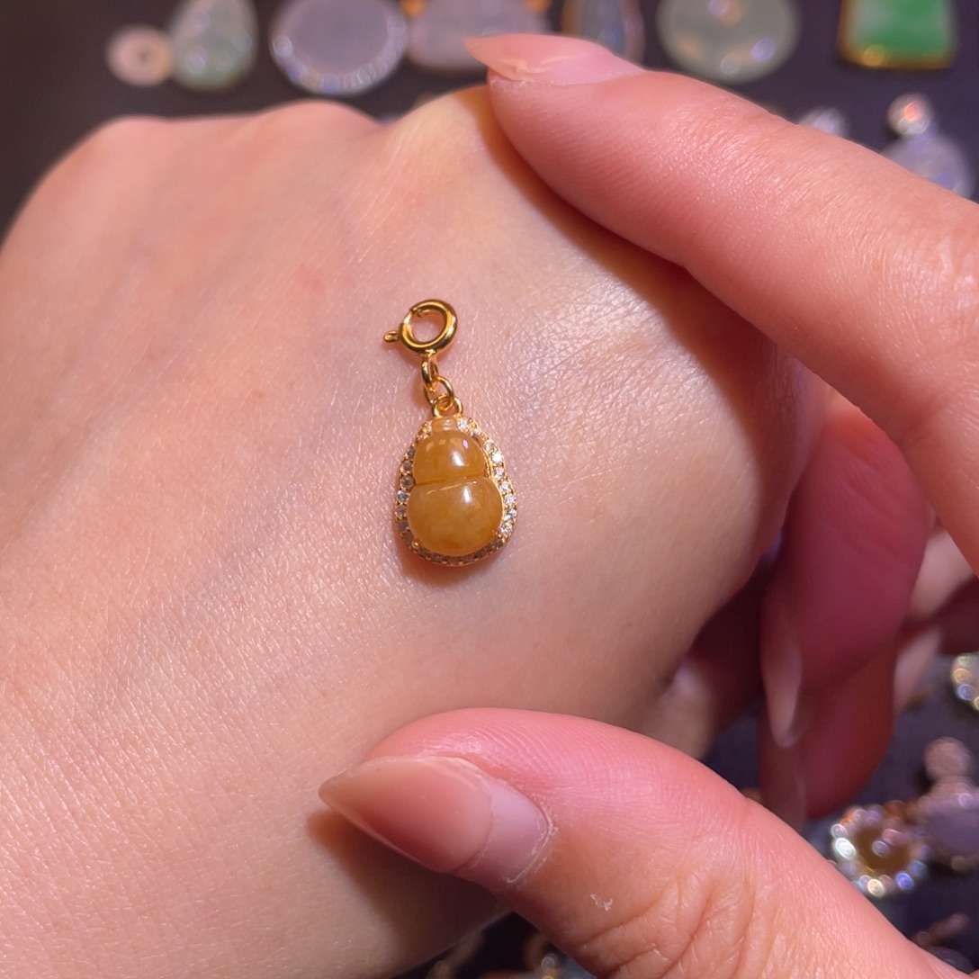 翡翠银S925镶嵌颈饰